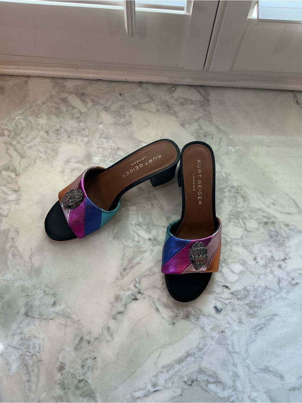 Kurt Geiger London Kensington Block Mule - Picture 3 of 7
